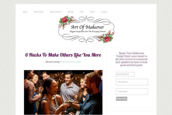 WordPress website example screenshot