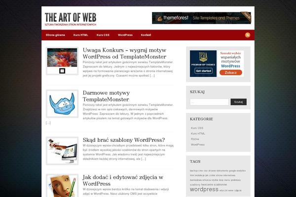Classico website example screenshot