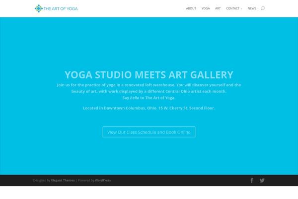 Divi theme site design template sample