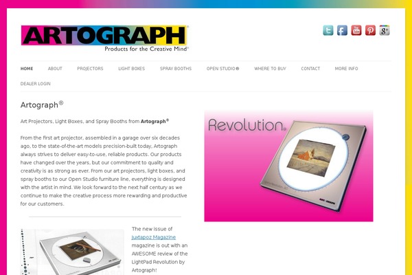 artograph.com site used Artographtheme