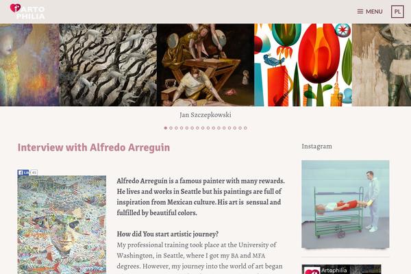 artophilia.com site used Bushwick-wpcom