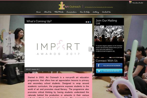 artoutreachsingapore.org site used Artoutreach
