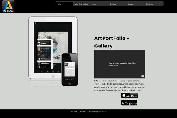 artportfolio.it site used Artportfolio