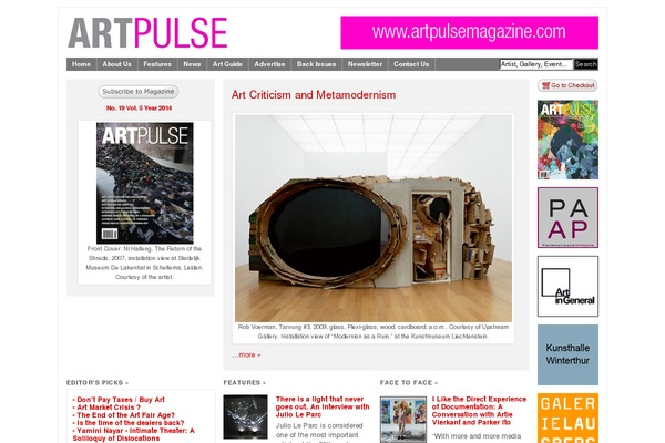 artpulsemagazine.com site used Artpulsemagazine2011