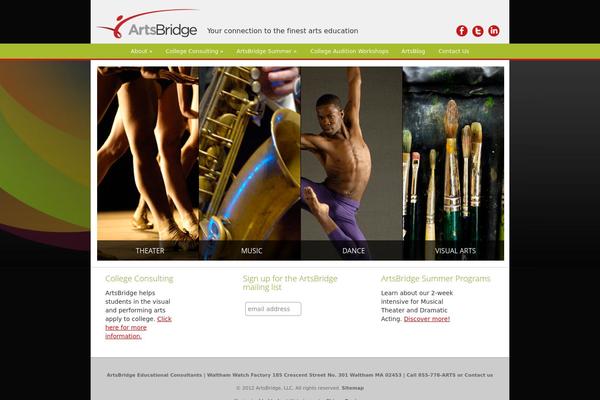 artsbridge.com site used Artsbridge-twentysixteen
