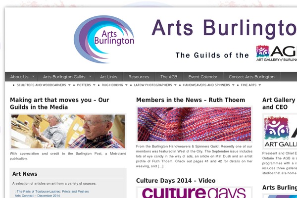 artsburlington.ca site used Magazine Flow