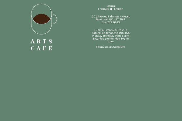 artscafemontreal.com site used Artscafe