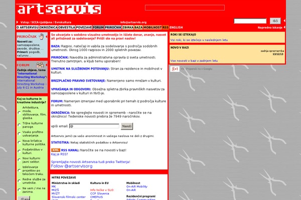 artservis.org site used Artservis-zbirka-tema