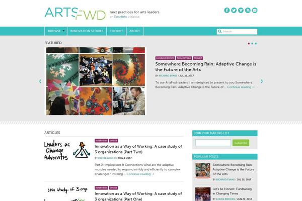 artsfwd.org site used Artsfwd