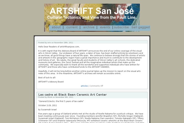 artshiftsanjose.com site used Wucoco-one-column-0100