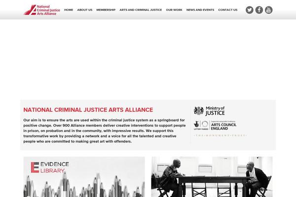 artsincriminaljustice.org.uk site used Academia-child