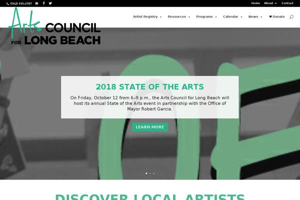 artslb.org site used Aclb-divi-child