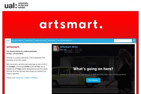 artsmartlondon.co.uk site used Artsmart