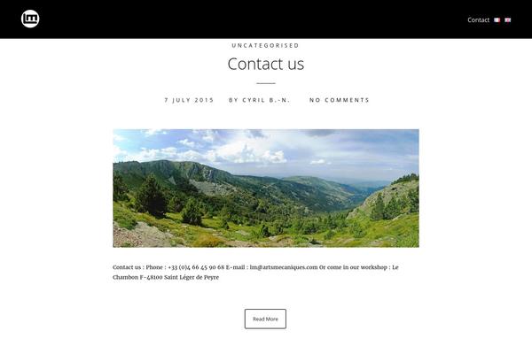 WordPress website example screenshot