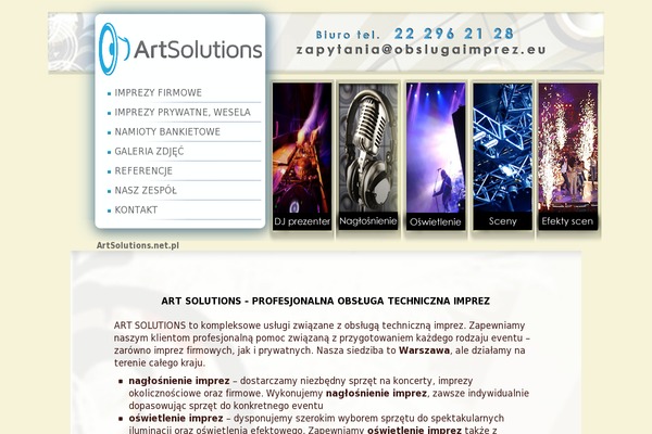 artsolutions.net.pl site used Cherry Framework