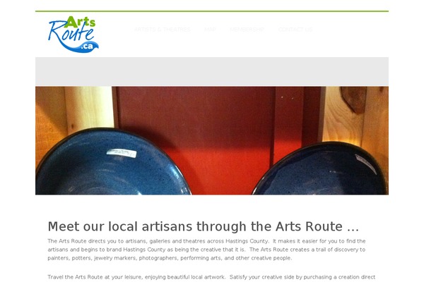 artsroute.ca site used Artsroute2