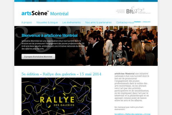 artsscenemontreal.com site used Artsscene