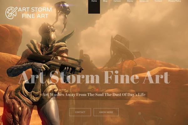 WordPress website example screenshot