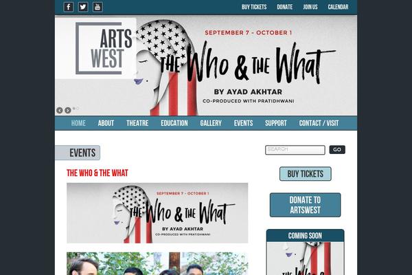 artswest.org site used Artswest