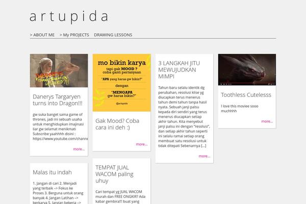 Fluxipress theme site design template sample