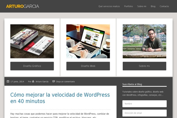 WordPress website example screenshot