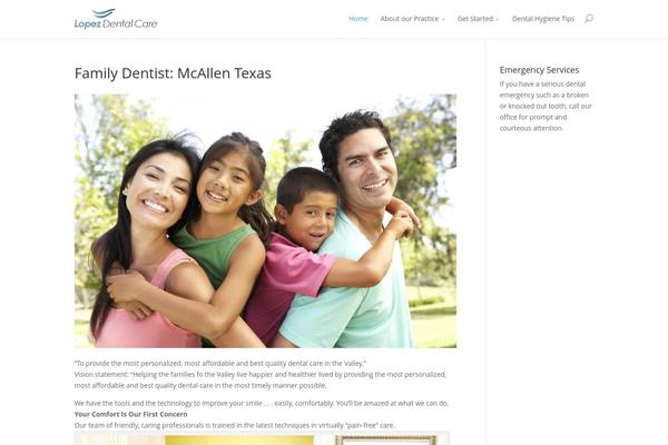 WordPress website example screenshot