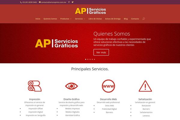 arturopinto.com.mx site used Ap-servicios-graficos