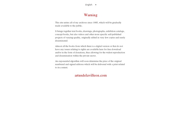 artusdelavilleon.com site used Artus