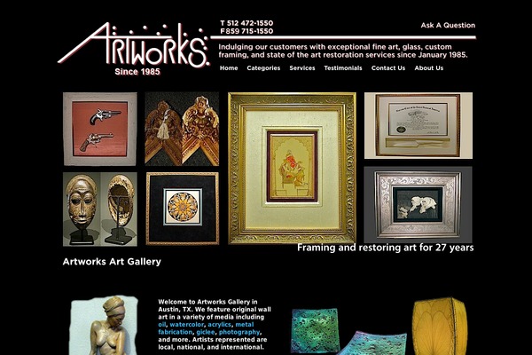 artworksaustin.com site used Artworksaustin