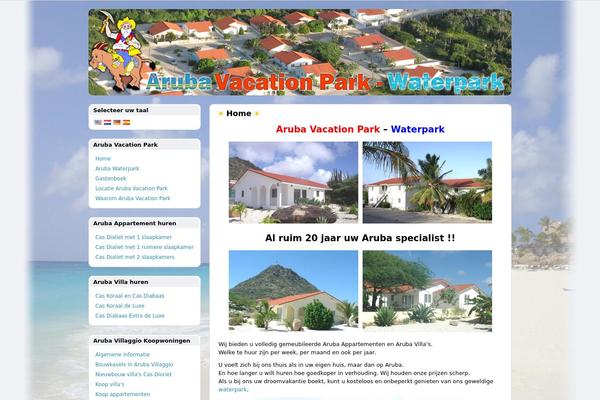 arubavacationpark.com site used Pixiv Custom