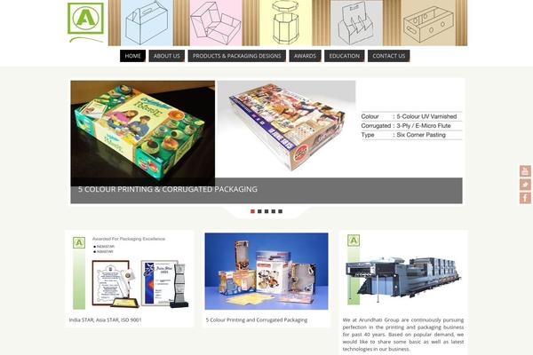 Parabola theme site design template sample
