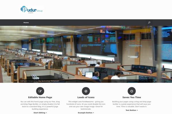 Vantage theme site design template sample