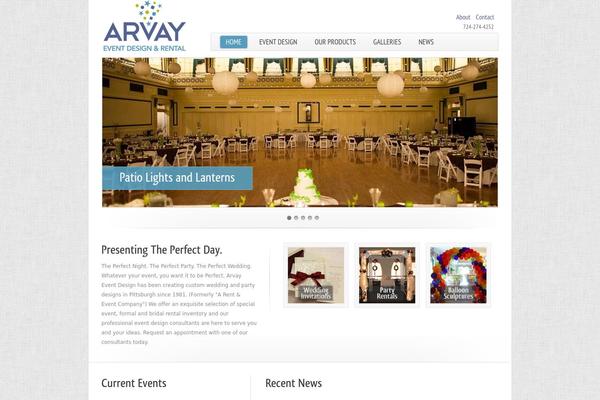 arvayeventdesign.com site used Arvay
