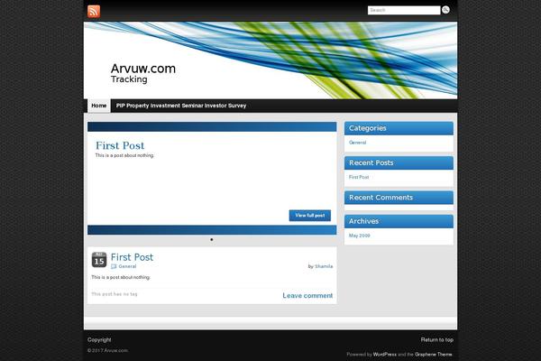 Graphene theme site design template sample