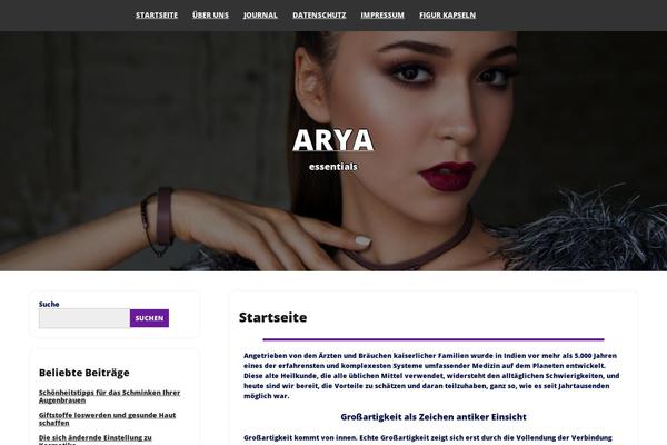 aryaessentials.com site used Lotus-beauty