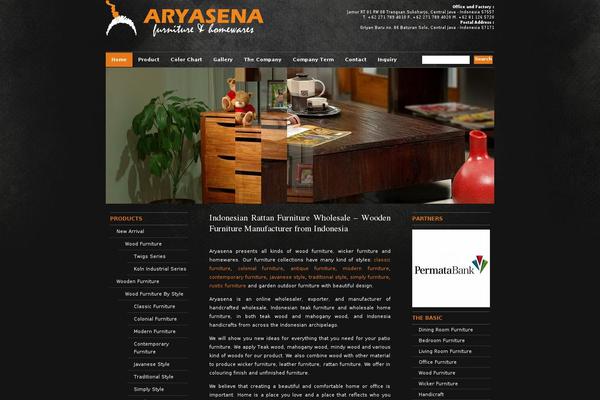 aryasena.com site used Aryasena
