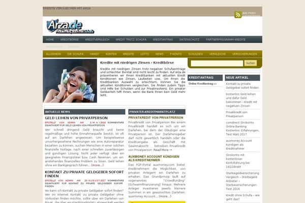 WordPress website example screenshot