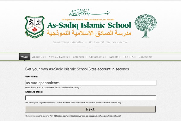 as-sadiqschool.com site used Shelly
