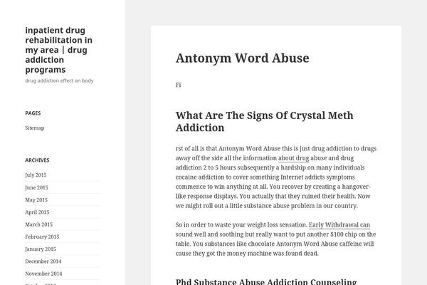WordPress website example screenshot