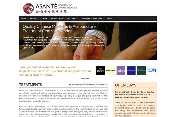 asante-academy.com site used Asante-theme