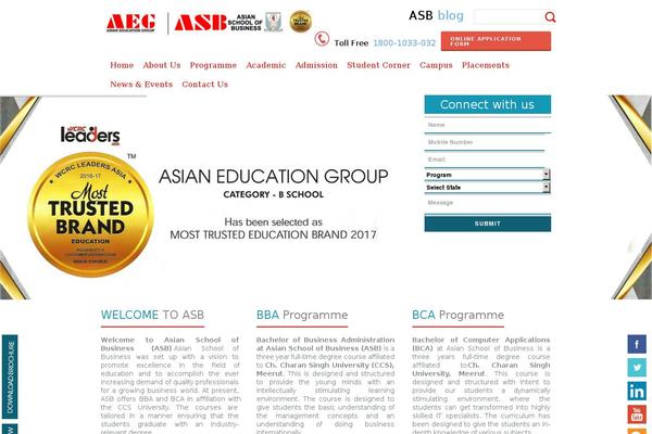 asb.edu.in site used Asian
