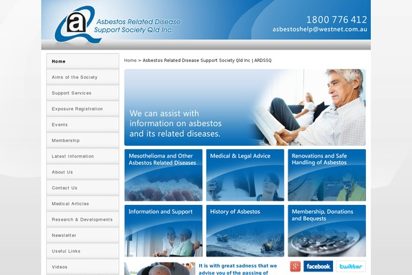 asbestos-disease.com.au site used Asbestos