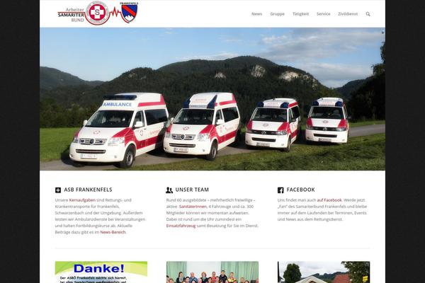 Enfold theme site design template sample