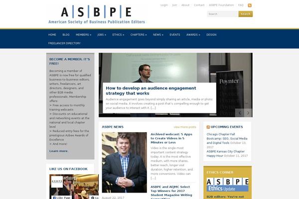 asbpe.org site used Academica Pro