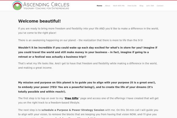 ascendingcircles.com site used Response