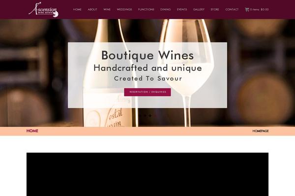 ascensionwine.co.nz site used Ascensionwine