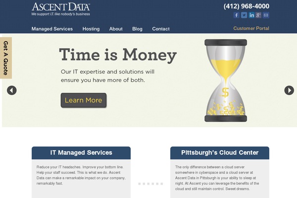 WordPress website example screenshot