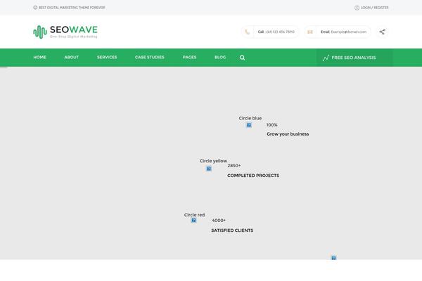 Seowave theme site design template sample
