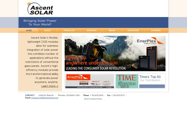 ascentsolar.com site used Asti