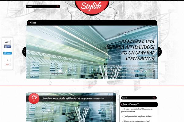 Stylish theme site design template sample